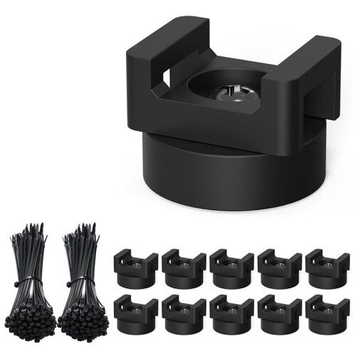 110pcs/Set Magnetic Cable Tie Mount Kit for Efficient Wire Management in Home and Studio