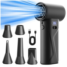 110000RPM Turbo Fan Blower Portable Handheld Powerful Air Blower with 40000mAh Battery and 40m/S Wind Speed Vacuum Fan
