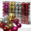 Manfiter clear plastic Christmas ball ornaments 24 pcs 3