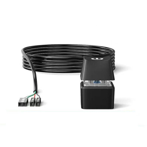 LED Light Computer Desktop  PC Motherboard External Start Power Button Extension Cable for Home Office 5M Black
