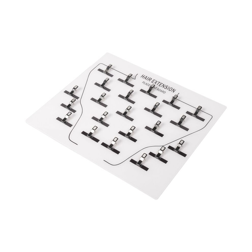 Extension Holder Acrylic Hair Extension Holder Board-Clip in Wig Grafting Plate for Hairpieces Professional Salon Home