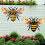 Décoration murale élégante en forme d'abeilles,-Styles mixtes 5