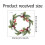 Gnobogi Weihnachtskranz-Wandaufkleber, Weihnachtsmann-Design 3
