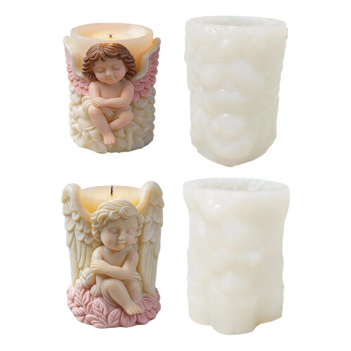 Angel Carving Silicone Molds Cylindrical Shape Silicone-PP05 1