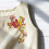 Flower Embroidered Applique Water Soluble Sewing on-Black 6