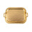 Luxurious Metal Cake Tray With Pattern And Two backs-L 3
