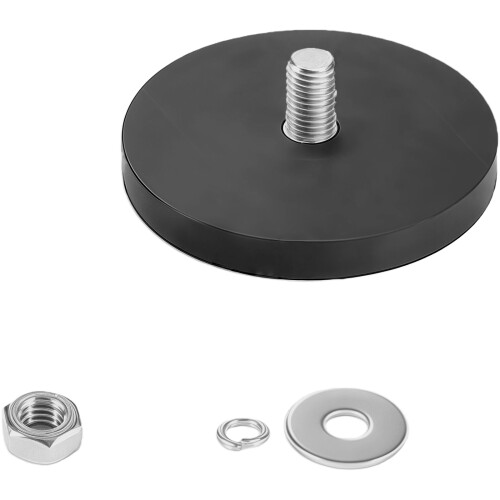 Neodymium-magneetbasis met-Diameter 66 mm externe draad