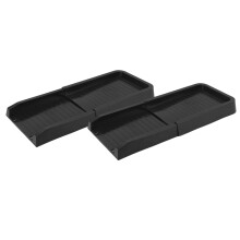 Schwarze Fallrohrverlängerung für Regenrinne 60 x 25,5 x 5,3 cm