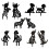 Iron Decorative Garden Stake Unique Iron Dog Sculpture Art-E 2
