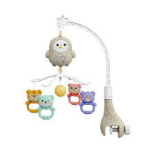 Babymuziek Mobiele wieg Hangend baby-rustgevend speeltje-Grijs