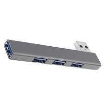 Rechte hoek Aluminium USB3.0 Type C Hubs 4-poorts Snelle-USB3.0