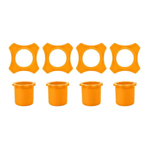 Microfoon Antislipgreepringen Rubberen hoes-Oranje kleur