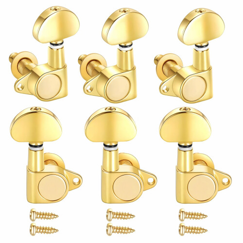 6Pcs Guitar String Tuning Pegs Zinc Alloy Machine-90 Degrees