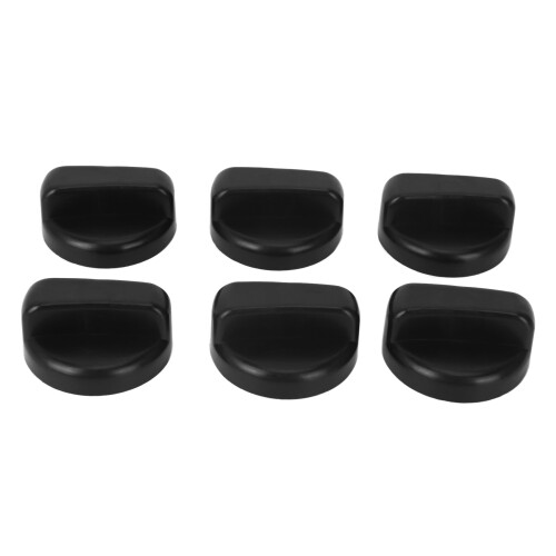 24 PCS Kitchen Black Plastic Gas Stove Cooker Control Knobs 1