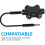5 Device Music Distributor OxygenFree Coppers Cores-Black 5