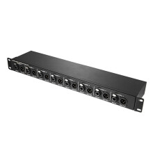 T8 Multifunctionele 8-Kanaals Audio-Isolator 1U Rackgemonteerde XLR 6,35 mm Audio-Isolator Elimineert Stroom