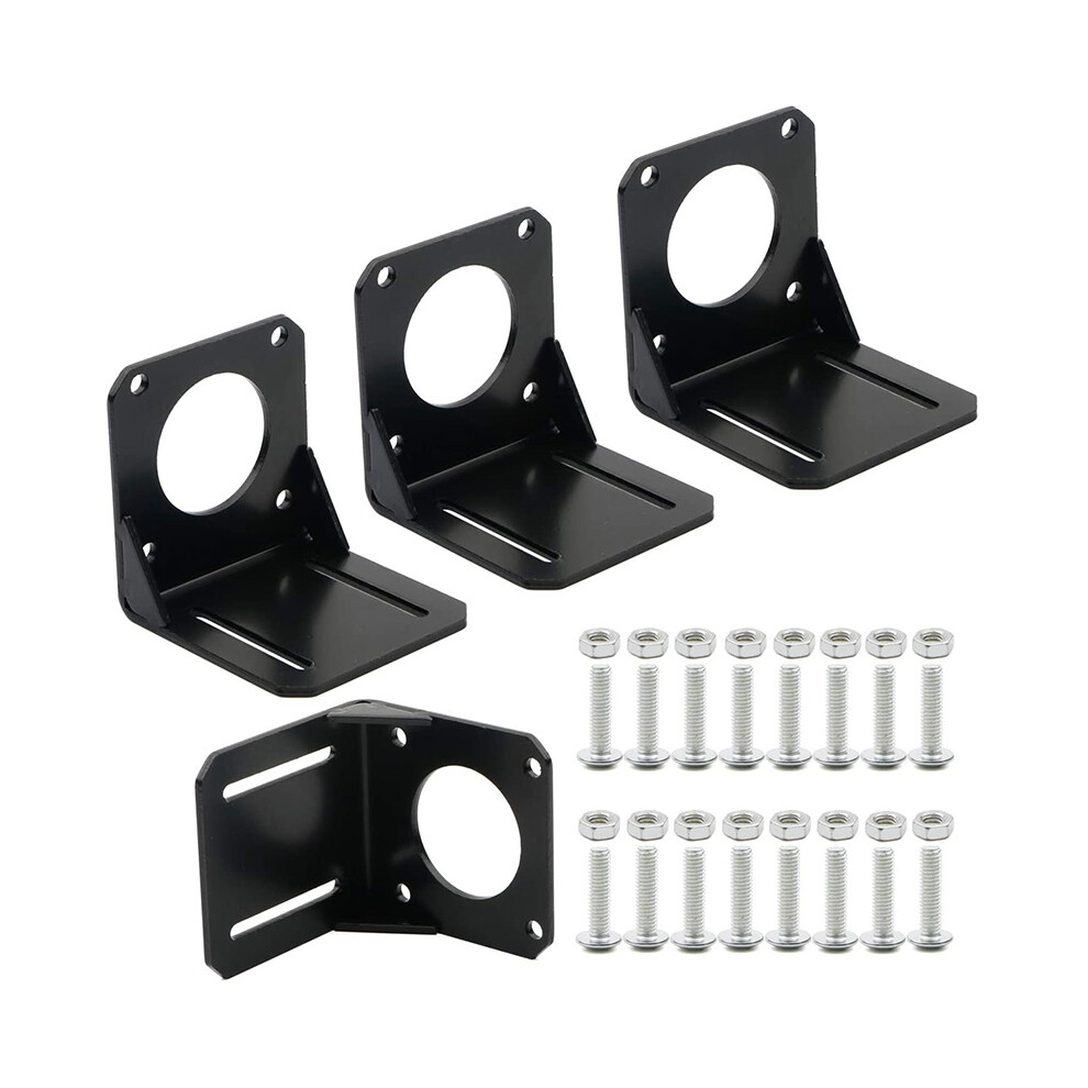 4Pcs 57 Stepper Motor Nema 23 Fixed Nema 23 Stepper Motor Steel Mounting Bracket,With Mounting Screws 4711252481535