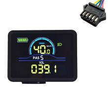 P5C LCD-Anzeige für Elektrofahrräder, 24 V-60 V, Intelligentes E-Bike-Display, IP67, UART, Bunte LCD-Anzeige, SM 5PIN