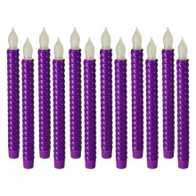 LED Electronic Candle Lights Long Yellow Flash Simulation Long Pole Candle Birthday Wedding Decoration Lights,