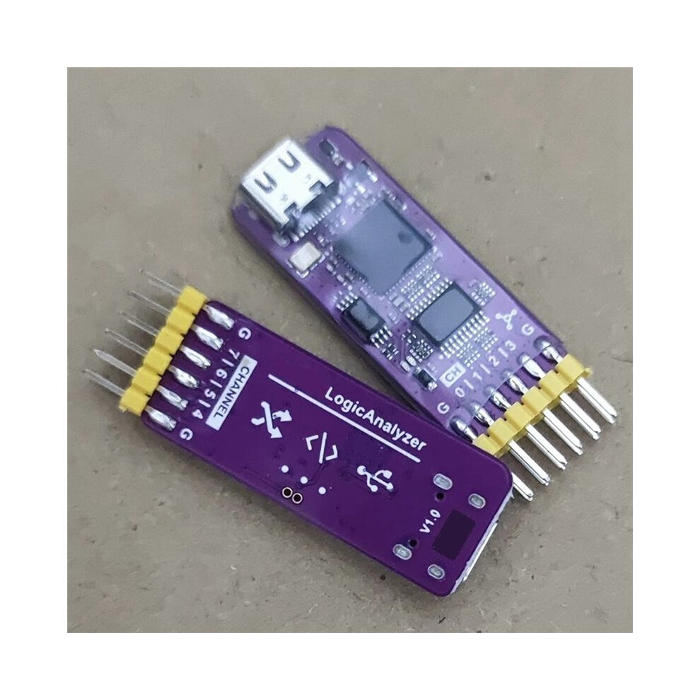 Usb Logic Analyzer Dla 24Mhz 8Ch Channels Hardware Debug Tool 5V Mcu Arm Fpga Debugger 4711127696446