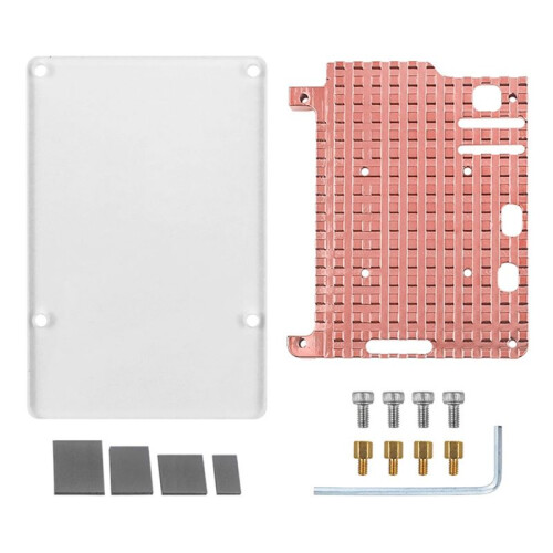 For Raspberry Pi 5 Copper Heatsink Metal Case Passive Cooling Shell Copper Enclosure for Raspberry Pi 5 5B ,Without Fan