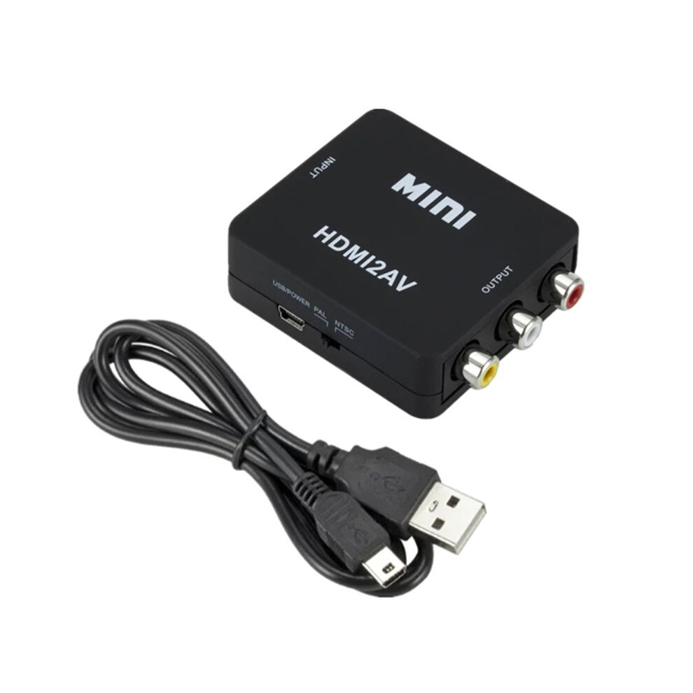 Photos - Other Electrical Equipment Zandona 1080P -Compatible to AV Video Composite Converter Box -Compatible to AV CVSB L/R Video Scaler Adapter Black 