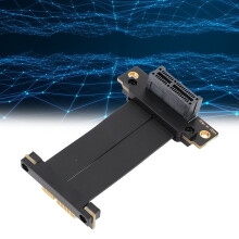 Cable riser PCIe 4.0 x1 de 40 cm, doble codo de 90