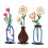 Metal Flower Vase Table Decorations Rustics-yellow flower 2