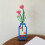 Metal Flower Vase Table Decorations Rustics-yellow flower 5