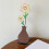 Metal Flower Vase Table Decorations Rustics-yellow flower 6