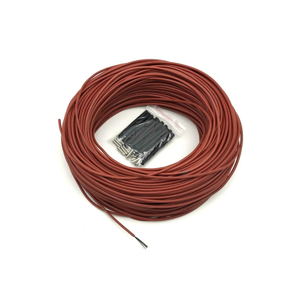 12K Heat 50M 12K 33Î©/M Carbon Fiber Heating Cable 3Mm Floor Warming Wire High Temperature Silicone Heating Cable 6031386952199