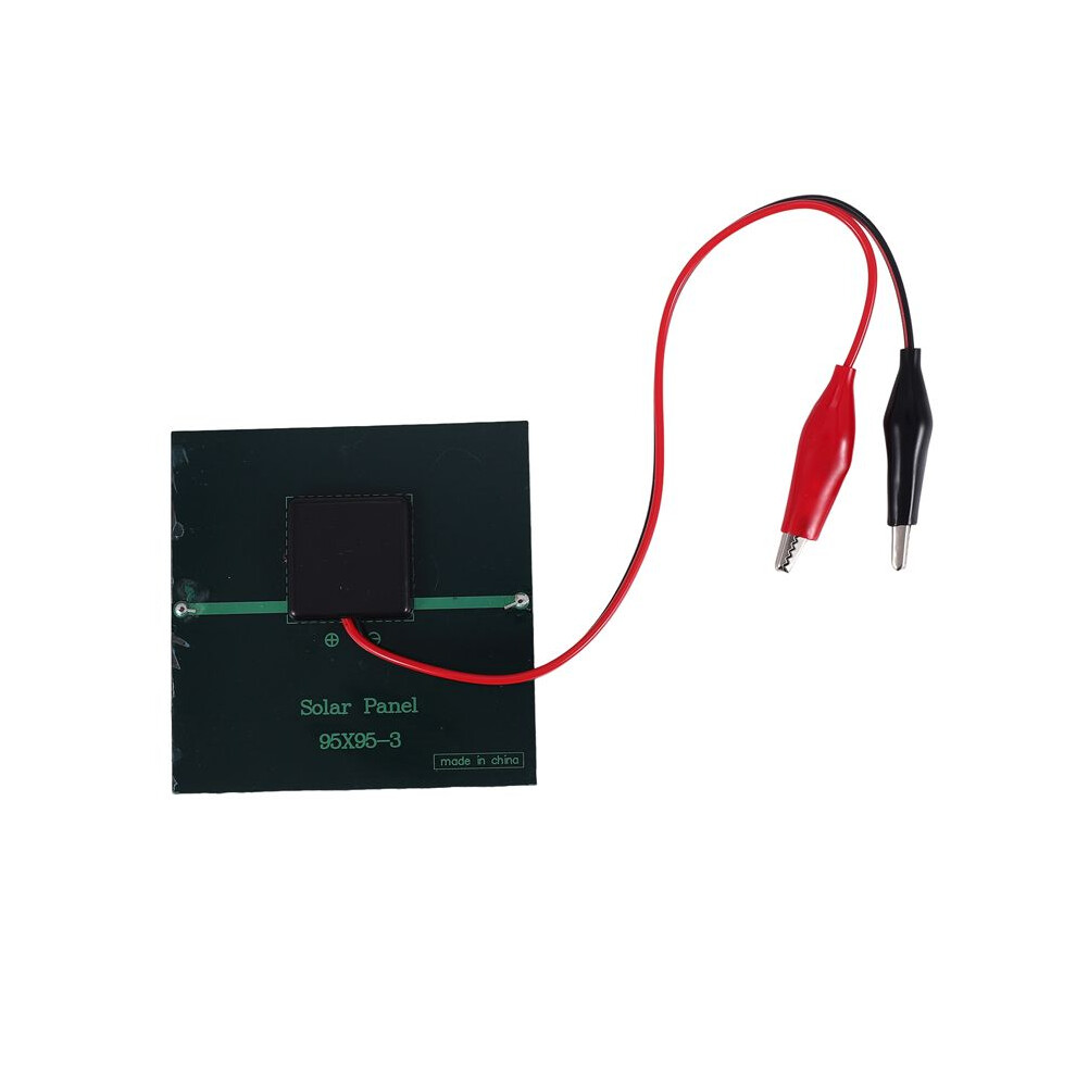 Photos - Other Electrical Equipment Zandona 1W 5.5V Solar Cell Epoxy Polycrystalline Solar Panel+Clip For Charging 3.7V Battery System Toy LED Light Study 95*95MM