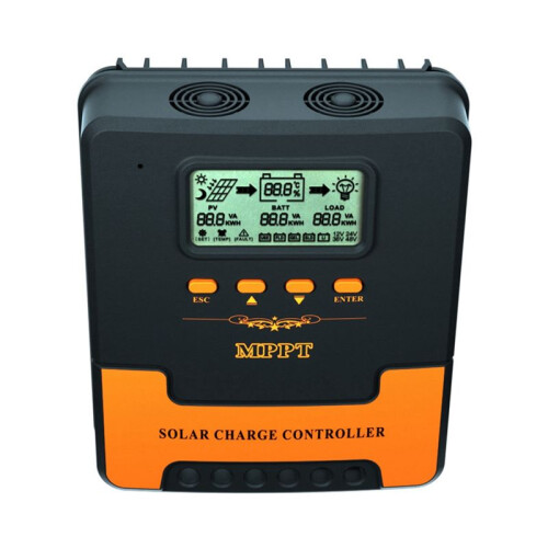 60A MPPT Solar Charge Controller 12V 24V Auto Adapter Bly Acid Lithium Battery Charge Controller för Solpanel