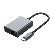 Karta Sieciowa Internetowa 1000 Mb/S Typu C do RJ45 USB Typu C do Adaptera Ethernet Obsługującego Ładowanie PD dla Telefonów Komórkowych
