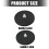 2PCS Strong Rubber Magnetic Base Holder 66mm/88mm Diameter-66mm 3