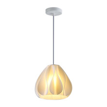 White Irregular Pendant Ceiling Lighting Hanging Unique Wave Design Ceiling Chandelier for Bedroom Kitchen Living Room B