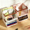 Pack Of 3 Desktop Organizers Box Large Capacity Storage-Clear 2
