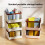 Pack Of 3 Desktop Organizers Box Large Capacity Storage-Clear 4