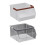 Pack Of 3 Desktop Organizers Box Large Capacity Storage-Clear 7