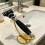 Contemporary Single Edge Razors Holder with Smooth-Black 3