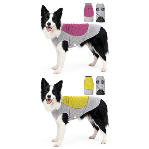 Dog Cool Vest Summer Evaporative Cooling Pullover-Yellow XS 1
