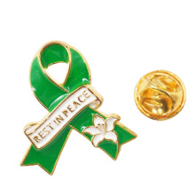 Symbolic Rest in Peace Accessory Brooch Badge Pin-Emerald Green
