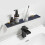 2pcs Premiums Copper Shelf Supports Glass Panel Fasteners-S 5