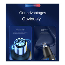 Men'S Electric Nose Hair Trimmer USB Rechargeable Ear Trimmer Portable Nose Hair Shaver Waterproof Safe Clean