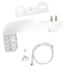 Bidet Attachment Non-Electric Sprayer Adjustable Water Pressure for Toilet Dual Retractable Nozzles for Toilets A