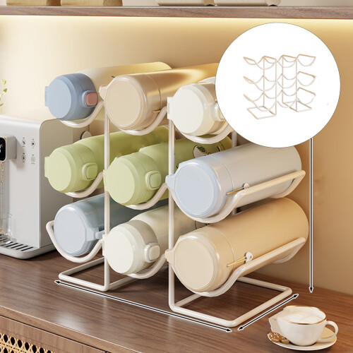 Multifunctionele ijzeren drinkware-Witte twee verdiepingen 1