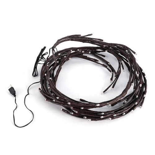 144 LED Tree Branch Rattan Lights Willow Vine Lights Warm White 8 Function Model EU Plug with Remote Control