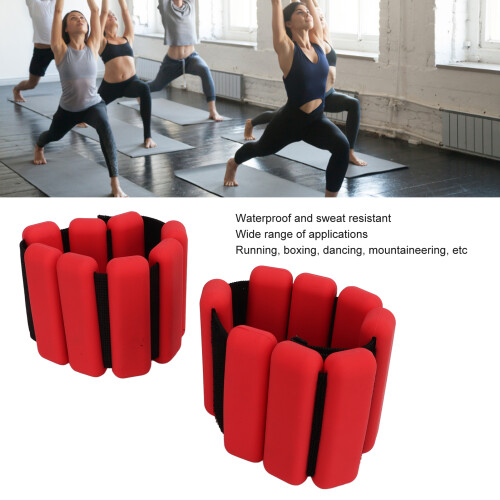 Silicone Wrist Ankle Weights 2 Pack Red