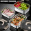 Boîte à lunch polyvalente en acier inoxydable avec-2500ml 7