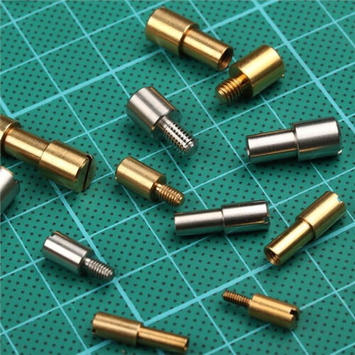 8 Sets Stainless Steel Brass Bracket Bolt Fasteners Tool Knife Handle Bolt Replacement Rivet Kitchen-Knife Handle Rivet 2
